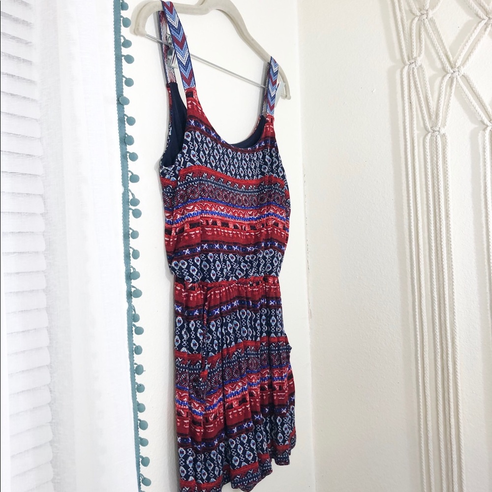 Patterned Romper with pockets